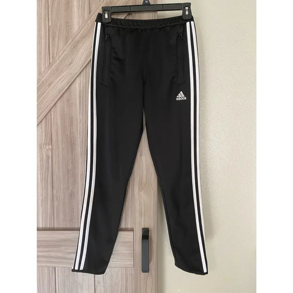 Adidas youth medium Climacool Track pants black and white